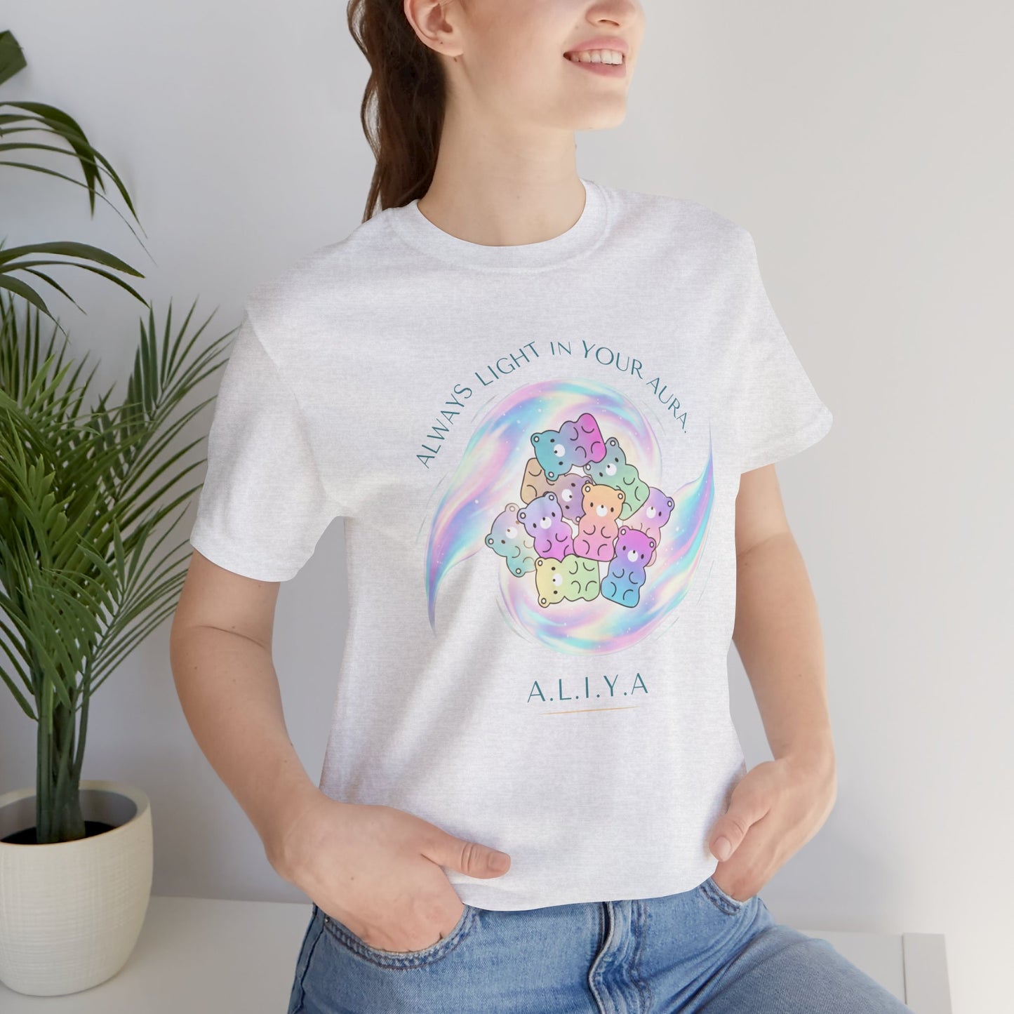 Personalized Pastel Teddy Heart Tee