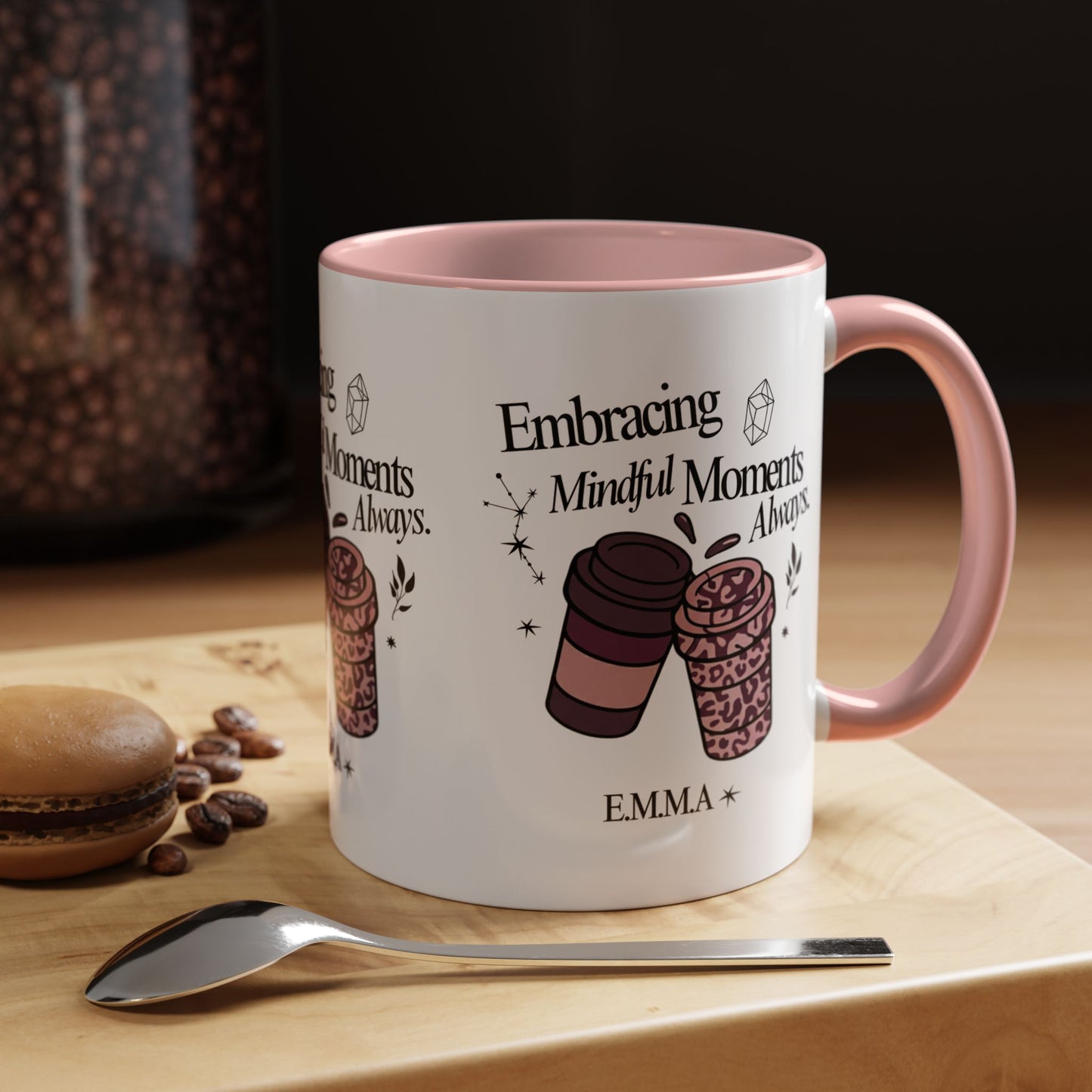 Personalized Girly Coffee Accent Coffee Mug