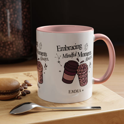 Personalized Girly Coffee Accent Coffee Mug