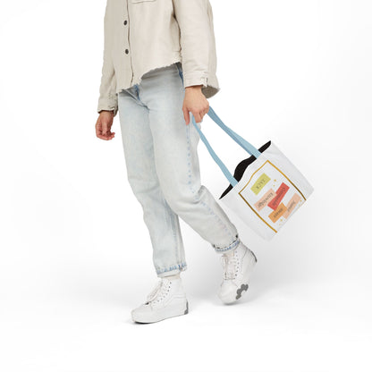 Personalized Initial Quote Inspirational Canvas Tote Custom Name