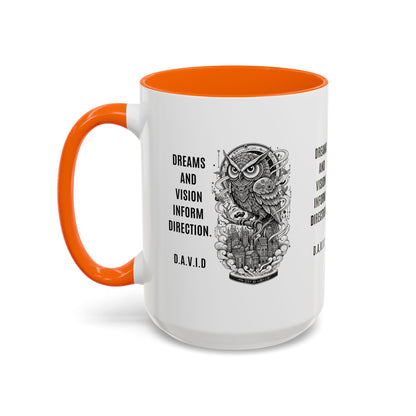 Personalized Owl Vision Accent Coffee Mug