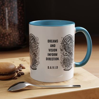 Personalized Owl Vision Accent Coffee Mug