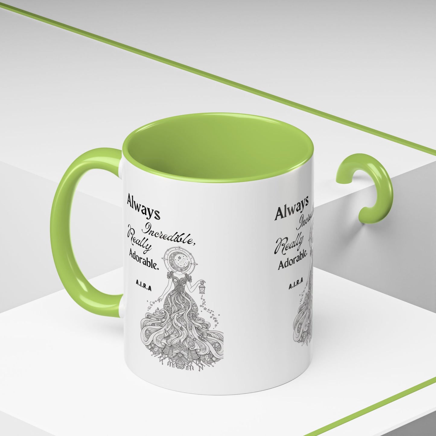 Personalized Girl With Light Accent Coffee Mug