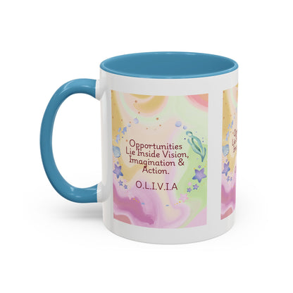 Personalized Ocean Theme Accent Coffee Mug