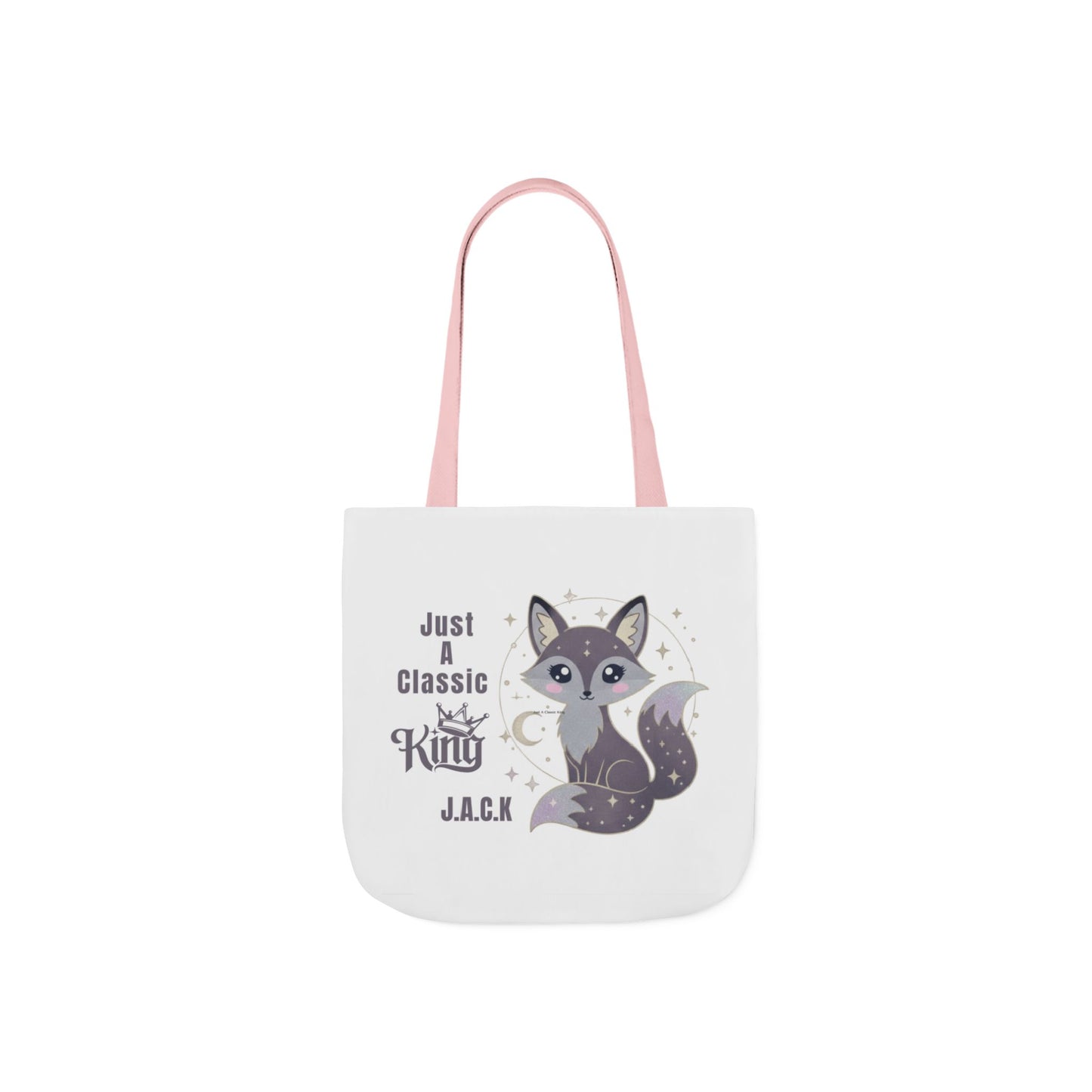 Personalized Initial Quote Fox King Canvas Tote Custom Name