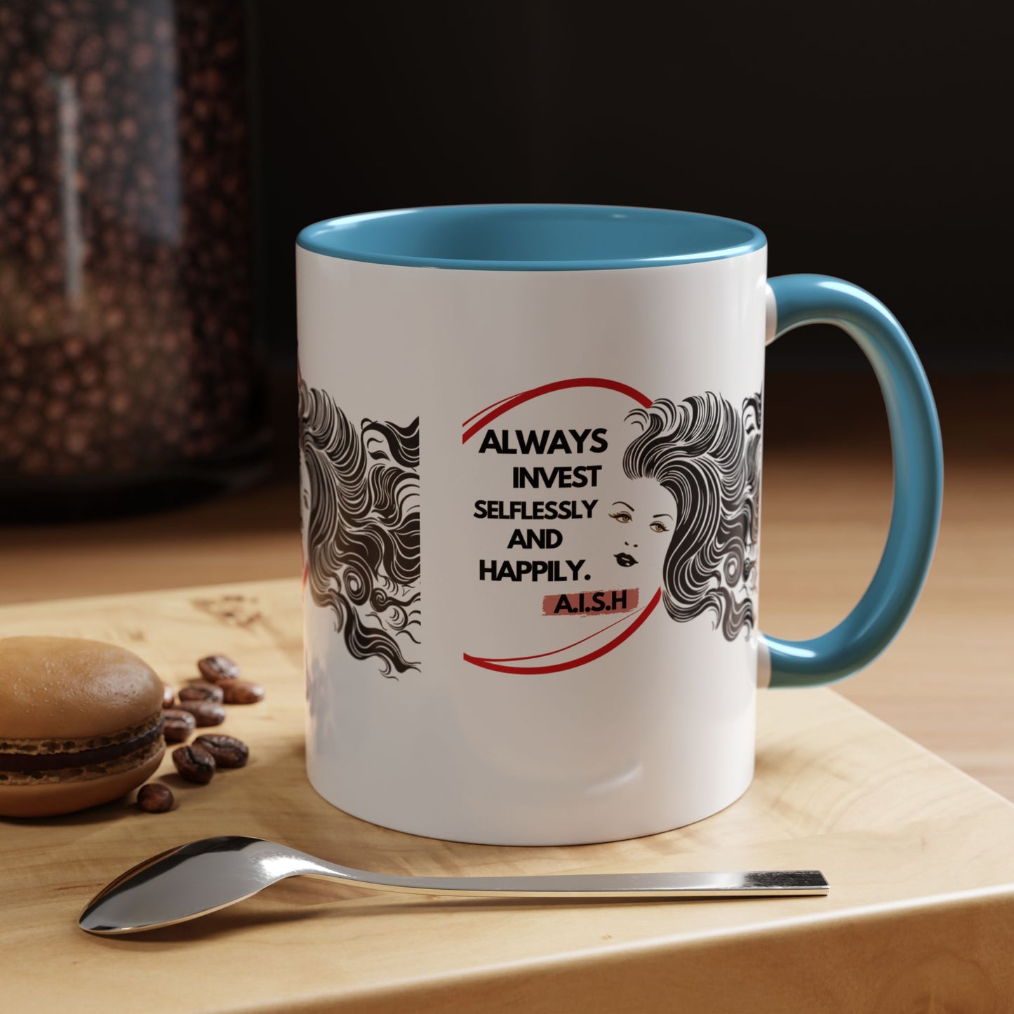 Personalized Inspirational Girl Accent Coffee Mug