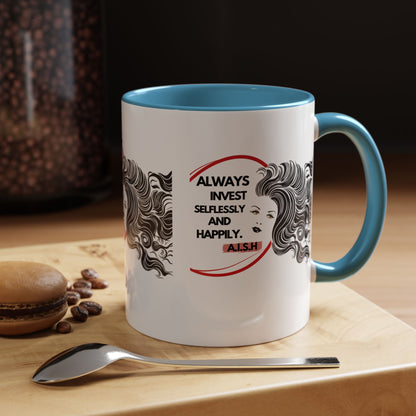 Personalized Inspirational Girl Accent Coffee Mug