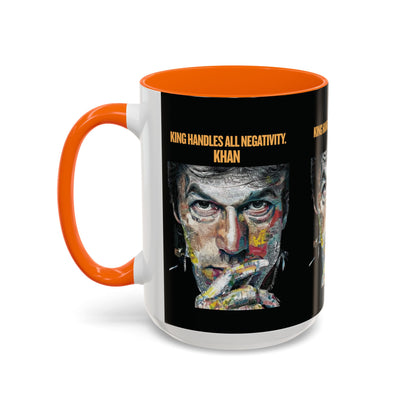 Personalized Initial Khan Accent Coffee Mug