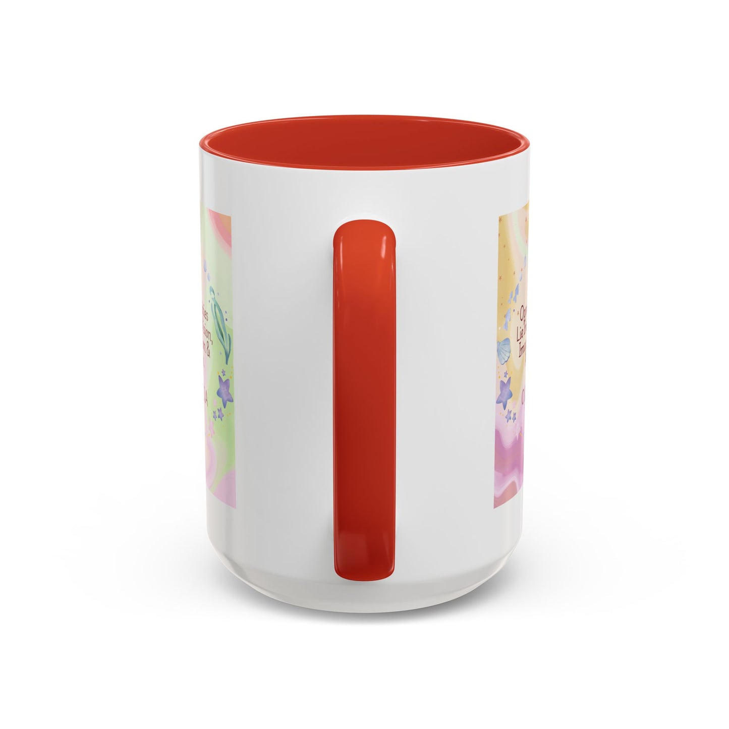 Personalized Ocean Theme Accent Coffee Mug