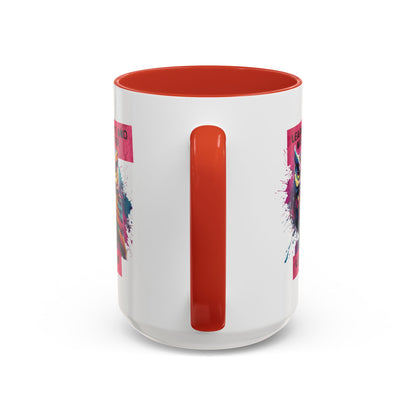 Personalized Initial Owl Accent Coffee Mug