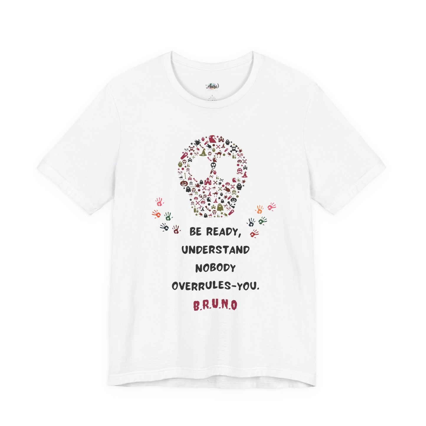 Personalized Peace Floral  and Skull Tee