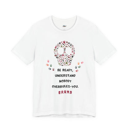 Personalized Peace Floral  and Skull Tee