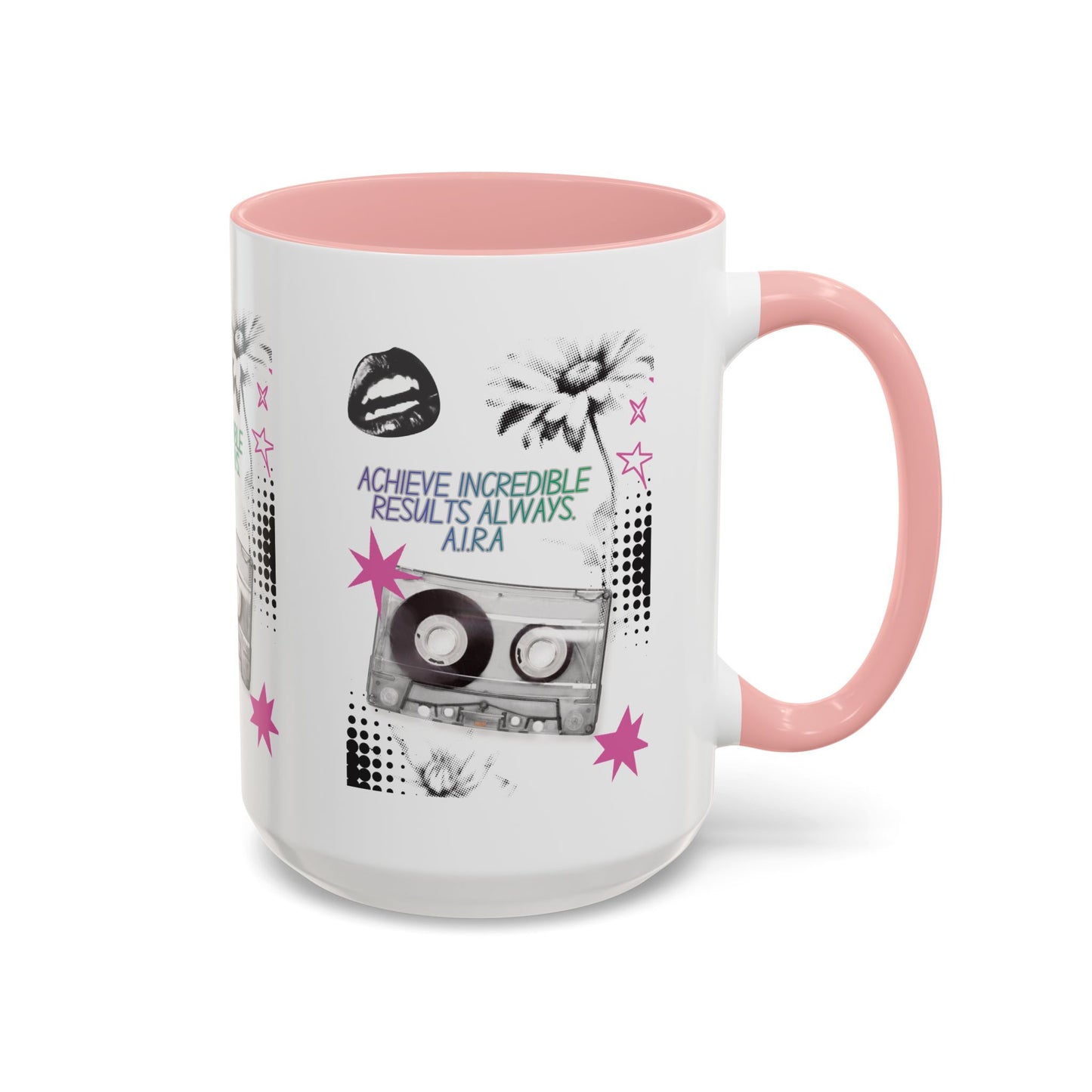 Personalized Cassette Vibes Accent Coffee Mug