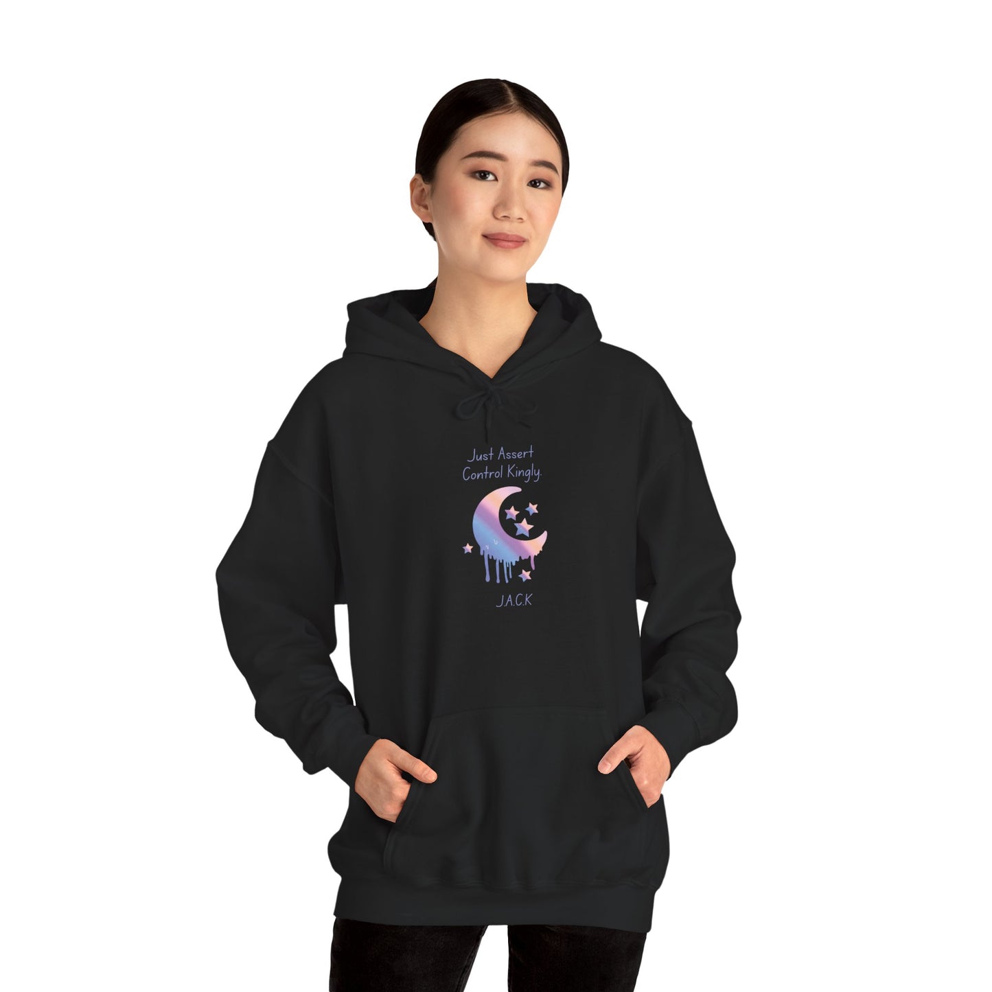 Personalized Moon Dripping Hooded Sweatshirt