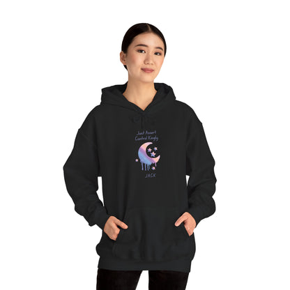 Personalized Moon Dripping Hooded Sweatshirt