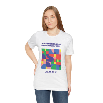 Personalized Momentum Graphic Colorful Geometric Design Tee