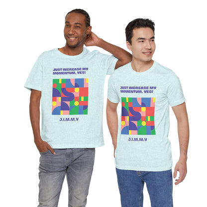 Personalized Momentum Graphic Colorful Geometric Design Tee