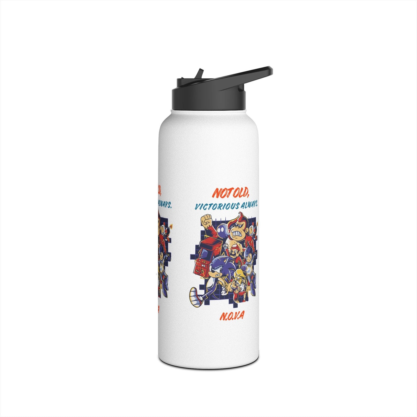 Personalized Initial Quote Cartoon Stainless Steel Water Bottle