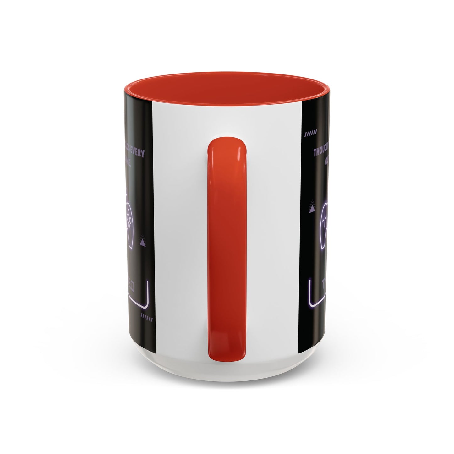 Personalized Initial Game Controller Accent Coffee Mug