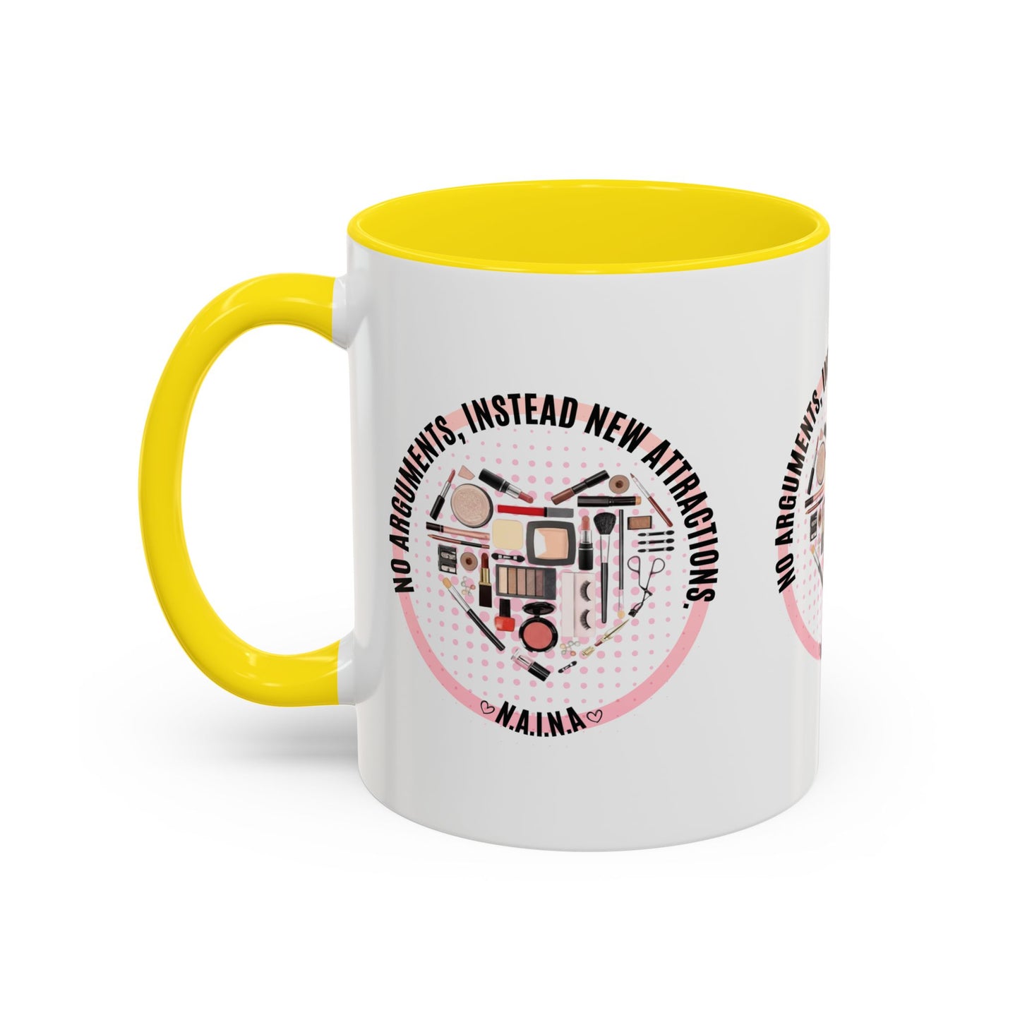 Personalized Cosmetic Heart Accent Coffee Mug