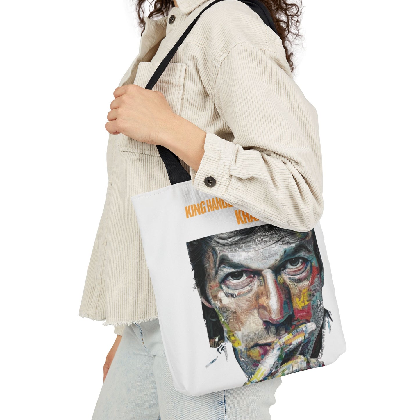 Personalized Initial Quote Khan Canvas Tote Custom Name