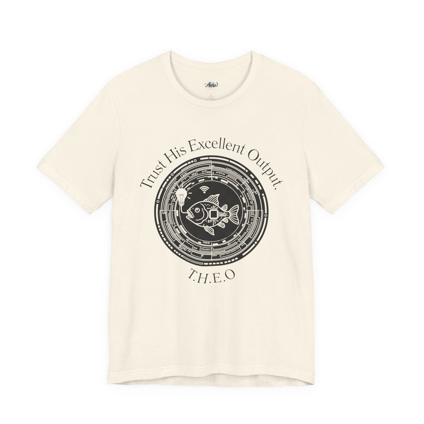 Personalized Spiritual Fish Circle Design Graphic Tee