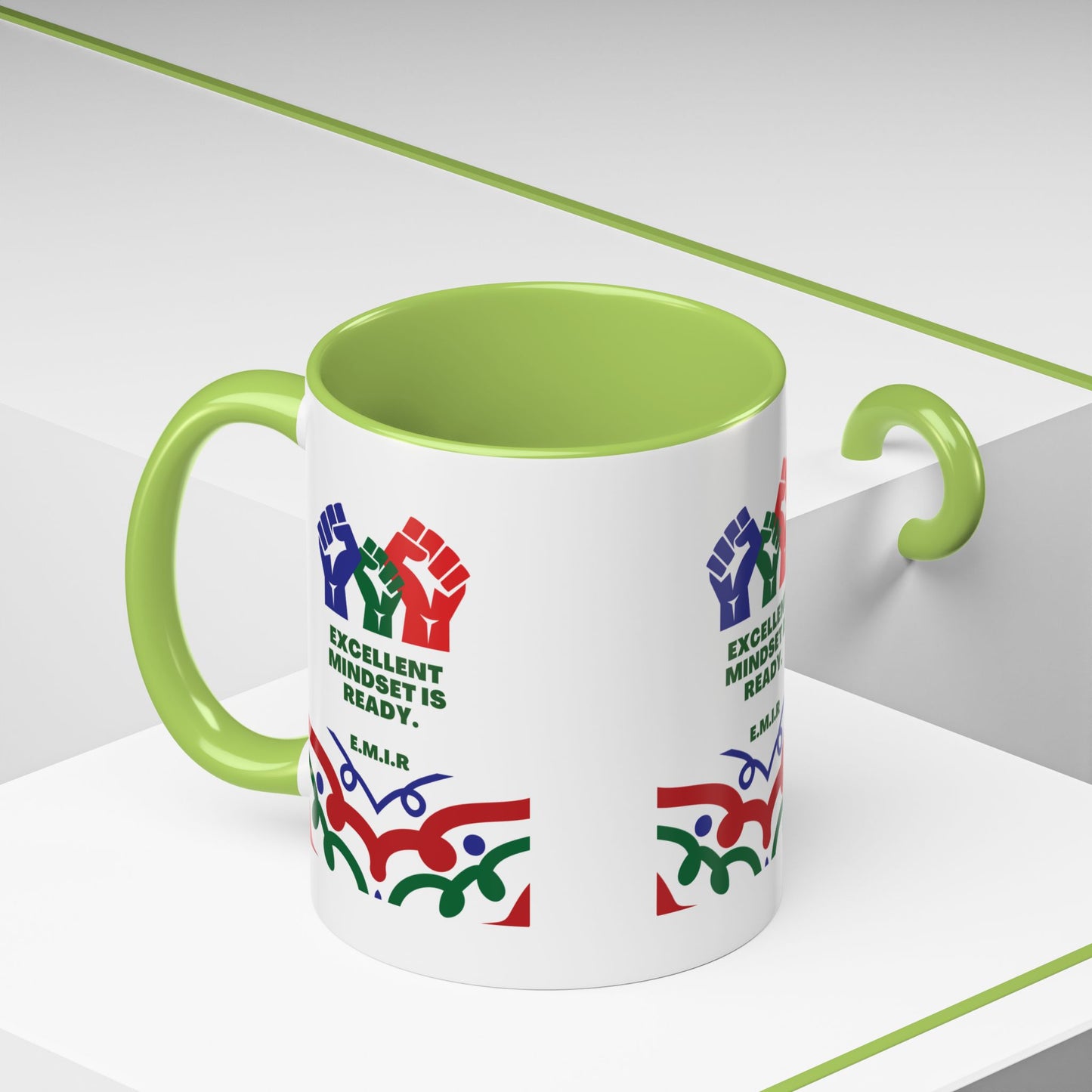 Personalized Initial Victory Accent Coffee Mug