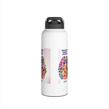 Personalized Initial Quote Brain Stainless Steel Water Bottle