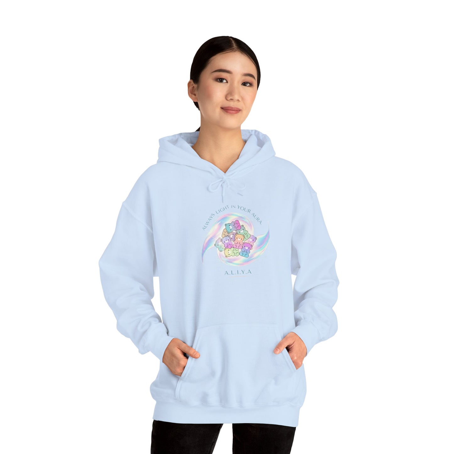 Personalized Pastel Teddy Hooded Sweatshirt