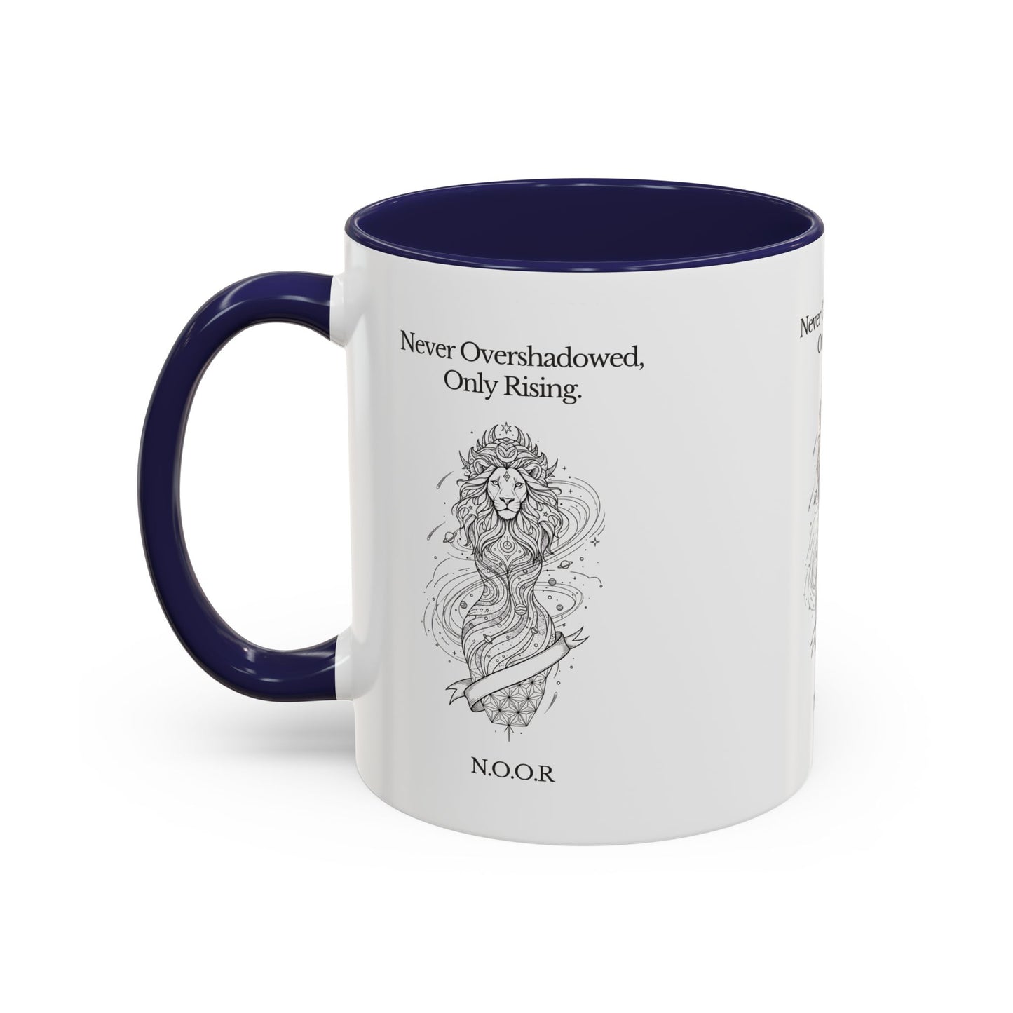Personalized Girl Lion Accent Coffee Mug