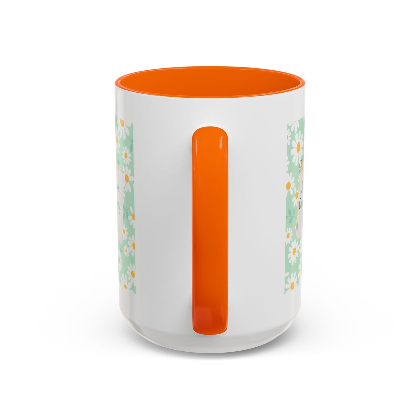 Personalized Floral Message Accent Coffee Mug