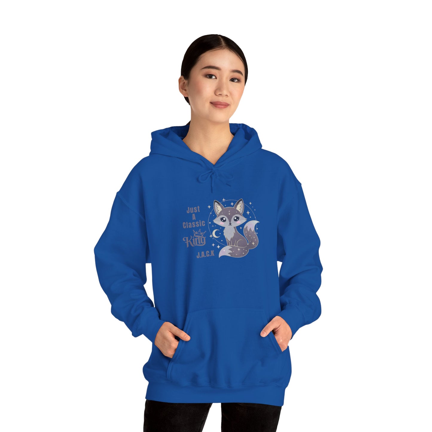 Personalized Fox King Hooded Sweatshirt