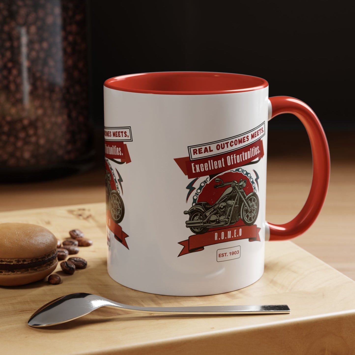 Personalized Motorcycle Accent Coffee Mug