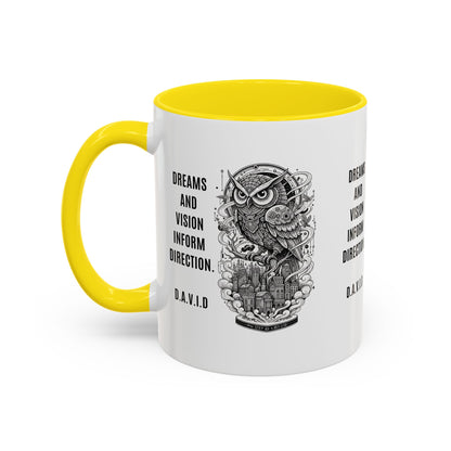 Personalized Owl Vision Accent Coffee Mug
