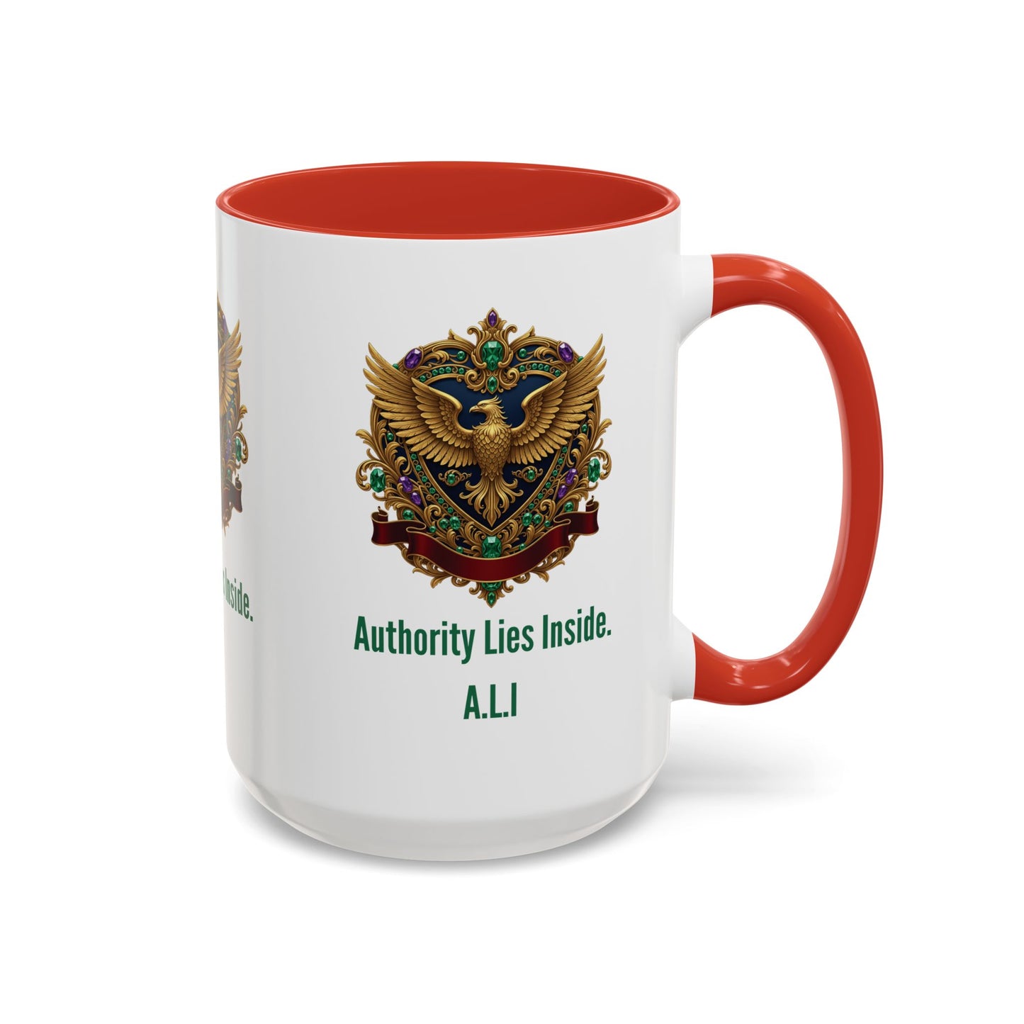 Personalized Initial Eagle Accent Coffee Mug