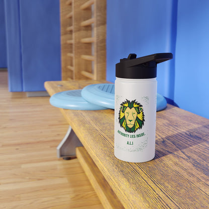 Personalized Initial Quote Lion Stainless Steel Water Bottle