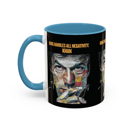 Personalized Initial Khan Accent Coffee Mug