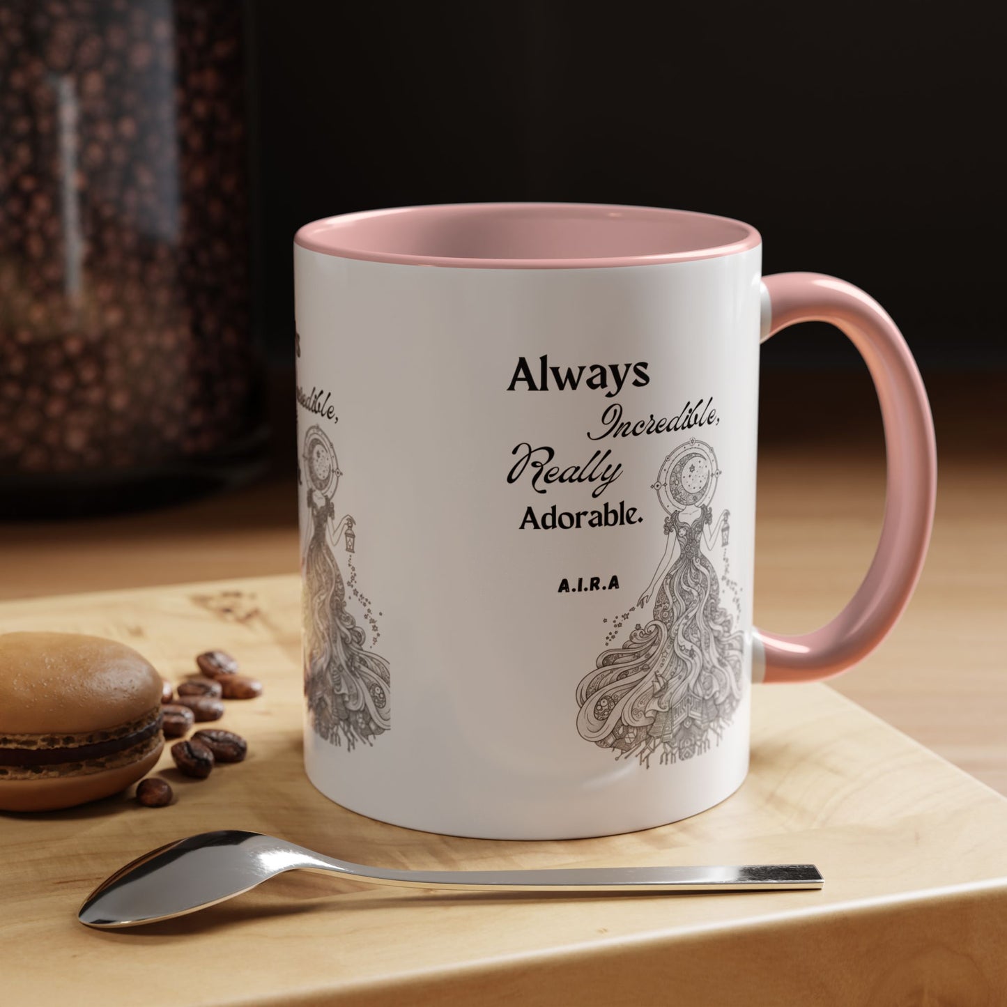Personalized Girl With Light Accent Coffee Mug