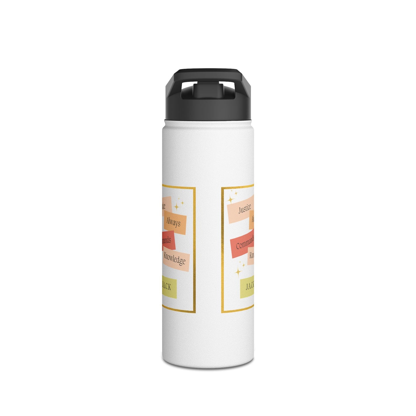 Personalized Initial Quote Patel Notes Stainless Steel Water Bottle