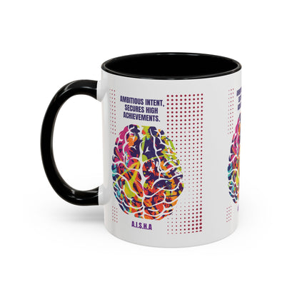 Personalized Initial Brain Accent Coffee Mug