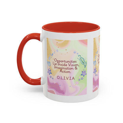 Personalized Ocean Theme Accent Coffee Mug