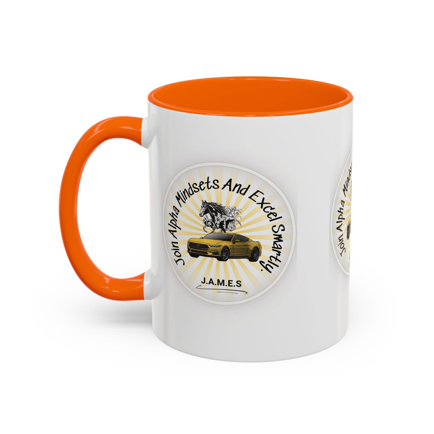 Personalized Car with Horse Accent Coffee Mug