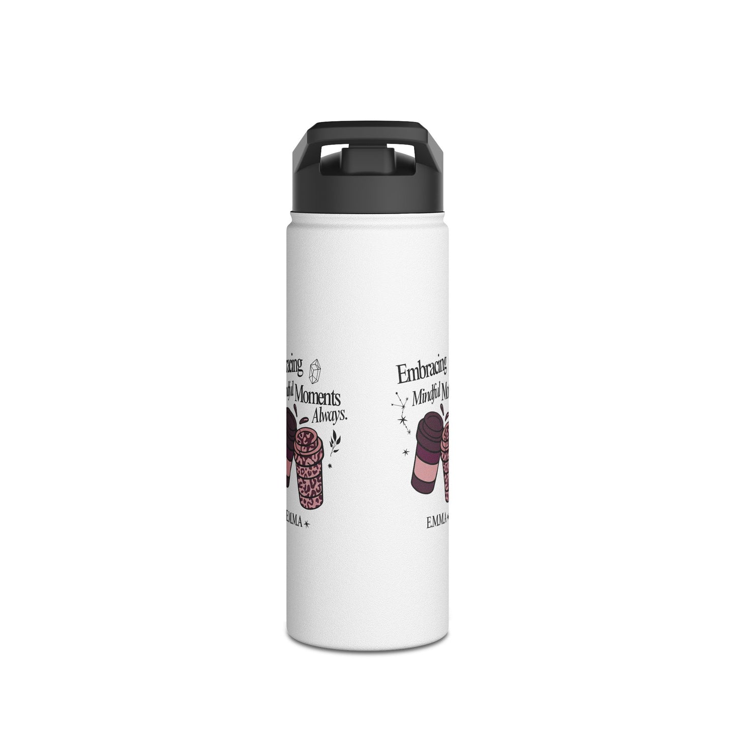 Personalized Initial Quote Coffee Cup Stainless Steel Water Bottle