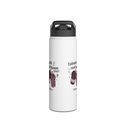 Personalized Initial Quote Coffee Cup Stainless Steel Water Bottle