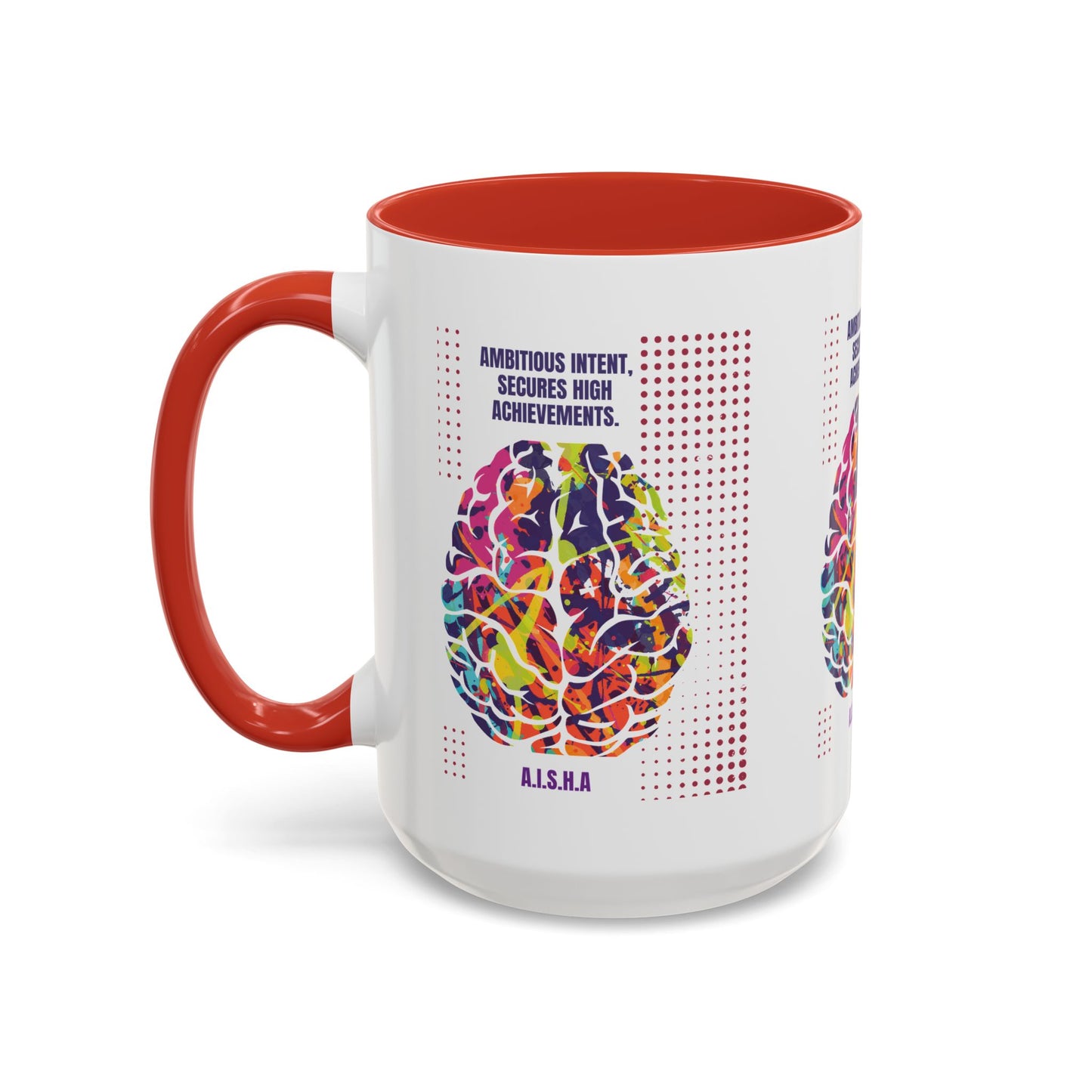 Personalized Initial Brain Accent Coffee Mug