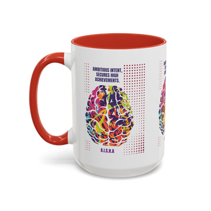 Personalized Initial Brain Accent Coffee Mug
