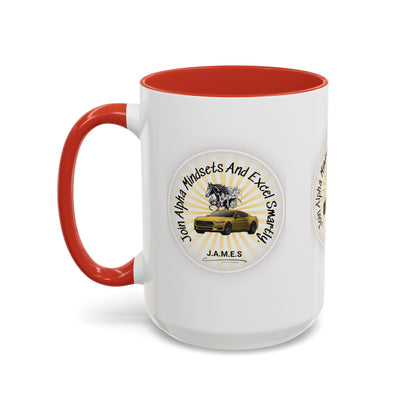 Personalized Car with Horse Accent Coffee Mug