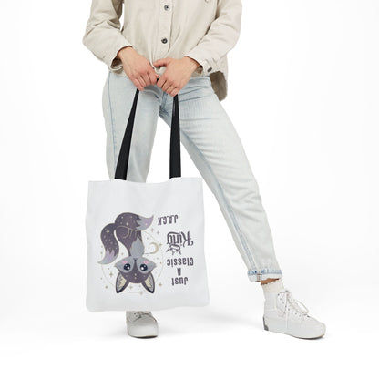 Personalized Initial Quote Fox King Canvas Tote Custom Name