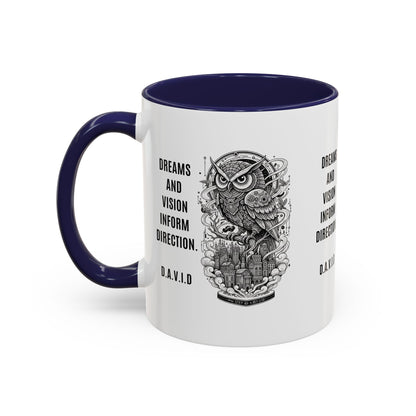 Personalized Owl Vision Accent Coffee Mug