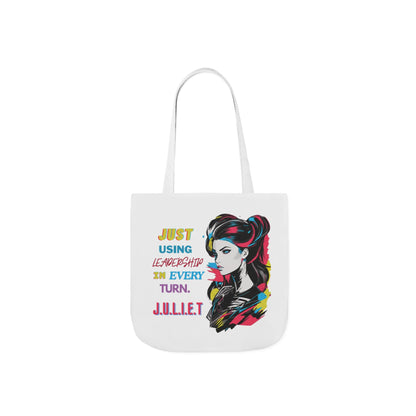 Personalized Initial Quote Cosmetic Colorful Girl Tote Custom Name